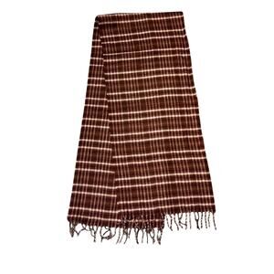 Plaid Scarf Unisex 100% Lambswool 12" X 56'' Unbranded Vintage